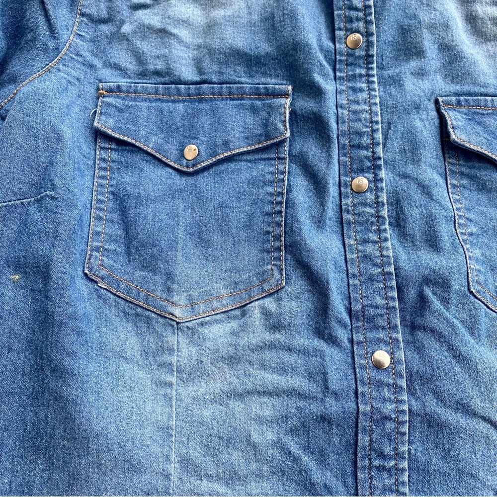 👗Denim Button down Shirt Dress or Kurti for Women👗 - Picture 6 of 9